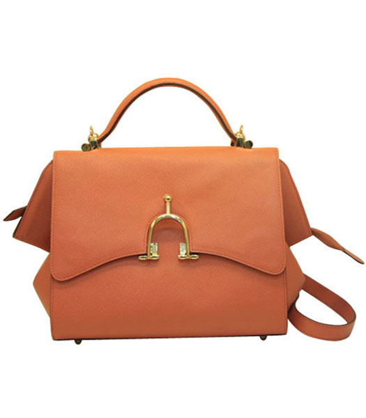 Hermes Pink Palm Print Leather Mini Top Handle Bag