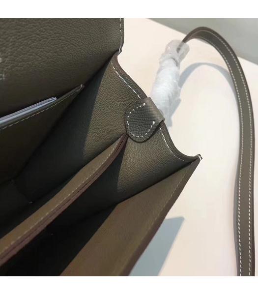Hermes Roulis Dark Grey Palmprint Leather Mini Shoulder Bag-2