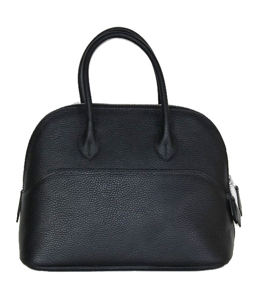 Hermes Small Bolide Togo Leather Tote Bag in Black