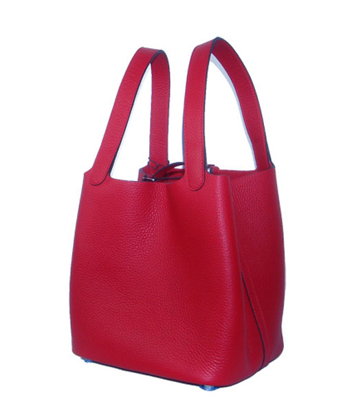 Hermes Small Picotin Lock Bag in Red