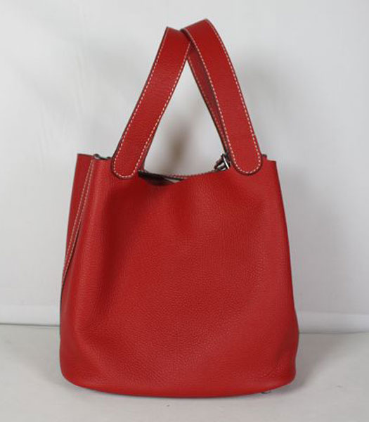 Hermes Small Picotin Lock Bag in Red