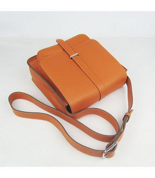 Hermes Steve Togo Leather Messenger Bag Orange-3