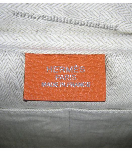 Hermes Victoria II Tote Bag Orange Leather with Scarf-8