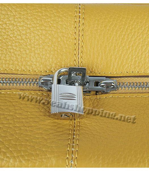 Hermes Victoria II Tote Bag Yellow Leather with Scarf-5