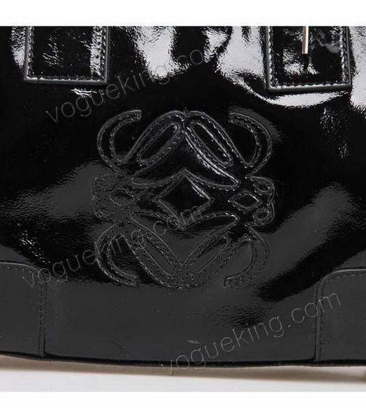 Loewe Amazona Bag Black Patent Leather-4