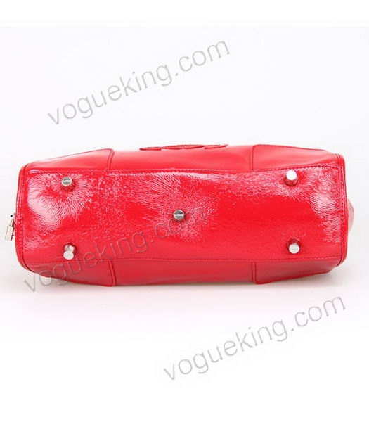 Loewe Amazona Bag Red Patent Leather-5