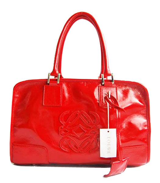 Loewe Amazona Bag Red Patent Leather