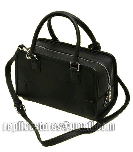 Loewe Amazona Small Tote Bag Black Leather-1