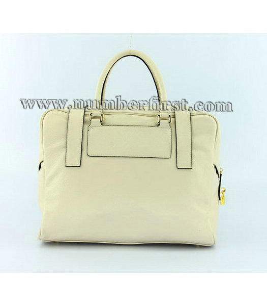 Loewe Bowling Bag in Offwhite Leather-2