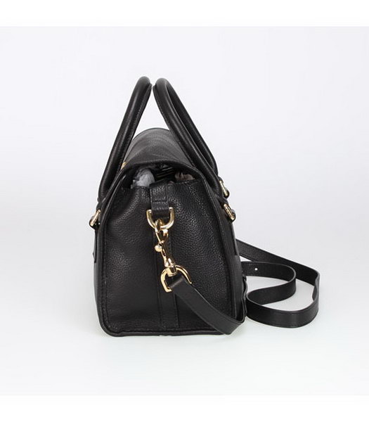 Loewe Small Tote Handbags Black Calfskin Veins Leather-2
