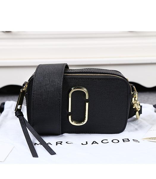 Marc Jacobs Latest Design Black Small Shoulder Bag Golden Hardware
