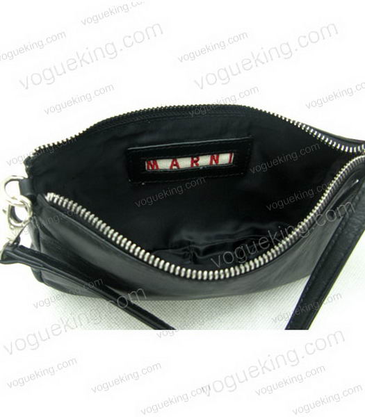 Marni Black Cowhide Leather Zip Handbag-4