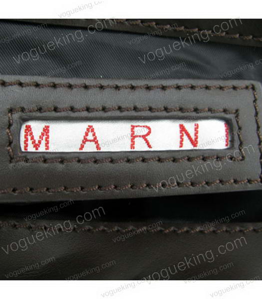 Marni Black Napa Leather Messenger Bag-5