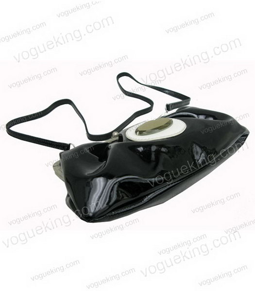 Marni Black Patent Leather Messenger Bag-3