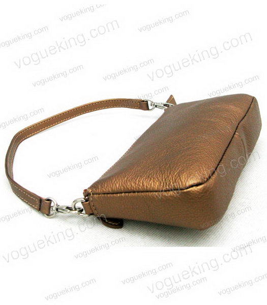 Marni Bronze Cowhide Leather Zip Handbag-2