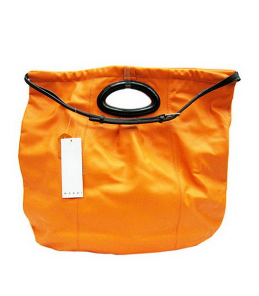 Marni Nappa Leather Single Shoulder Bag Orange