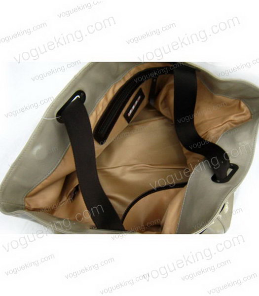 Marni Oversized Grey Leather Tote Bag-4
