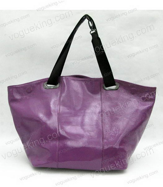Marni Oversized Purple Leather Tote Bag-1