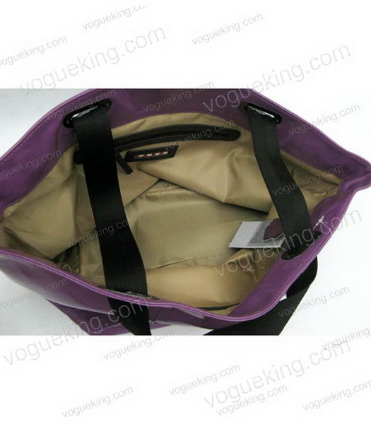 Marni Oversized Purple Leather Tote Bag-4