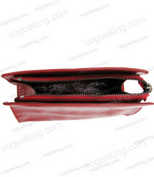 Marni Patent Leather Clutch Red -3