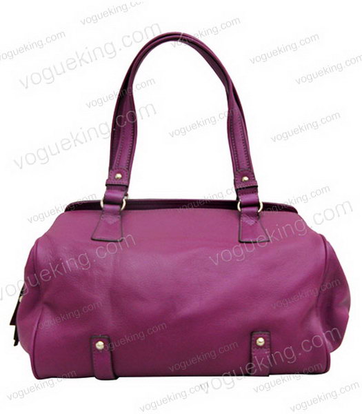 Marni Purple Cowhide Leather Shoulder Handbag-1