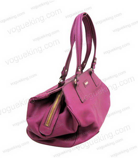 Marni Purple Cowhide Leather Shoulder Handbag-2