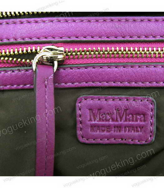 Marni Purple Cowhide Leather Shoulder Handbag-6