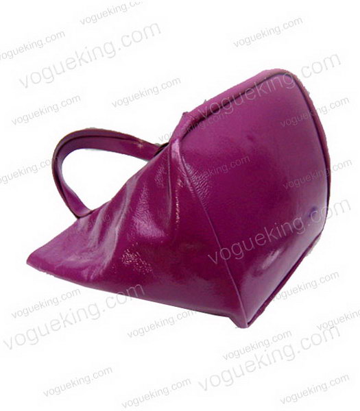 Marni Purple Patent Leather Tote Handbag-3