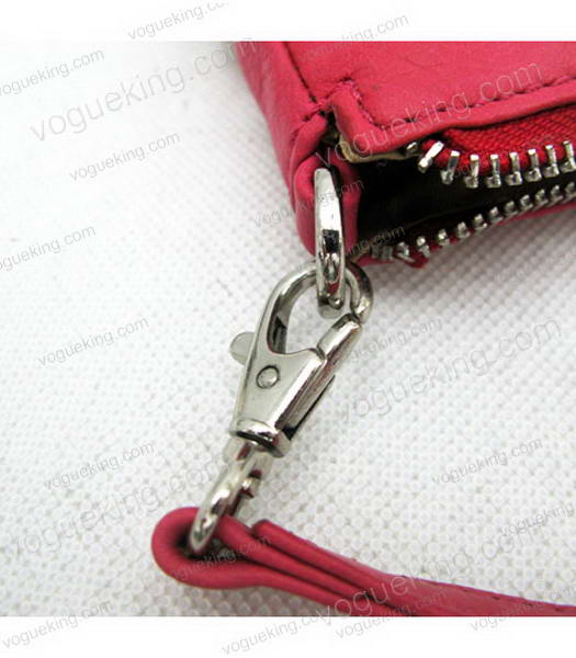 Marni Red Cowhide Leather Zip Handbag-5