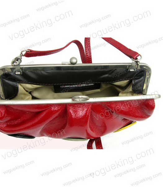 Marni Red Napa Leather Messenger Bag-4
