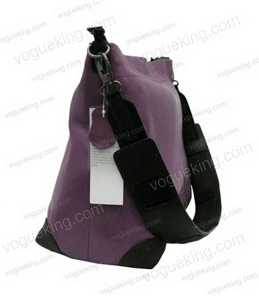 Marni Shiny Nappa Leather Shoulder Handbag Purple-3