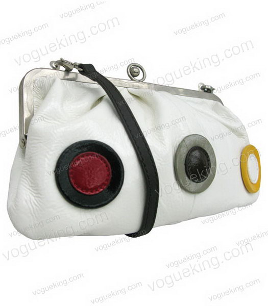 Marni White Napa Leather Messenger Bag-2