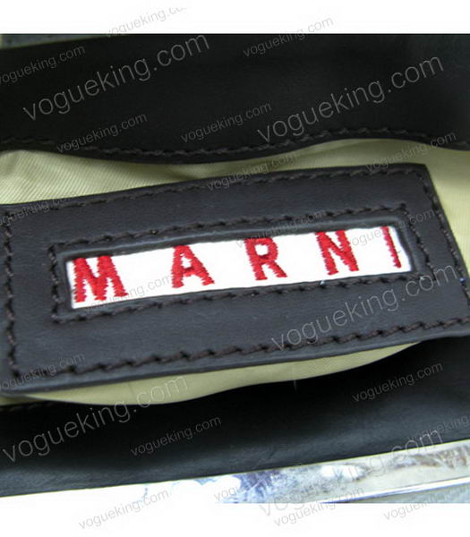 Marni White Napa Leather Messenger Bag-5