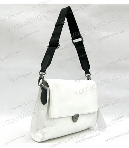 Marni White Napa Leather Shoulder Flap Bag-2