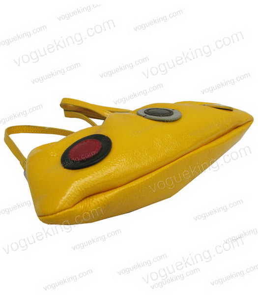 Marni Yellow Napa Leather Messenger Bag-3
