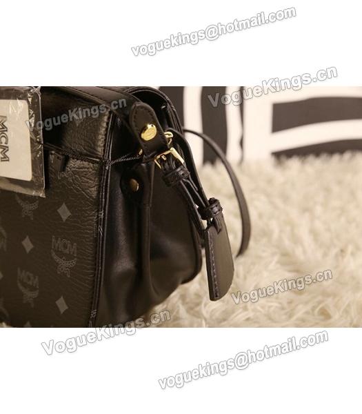 MCM Latest Design Black Leather Small Shoulder Bag-2