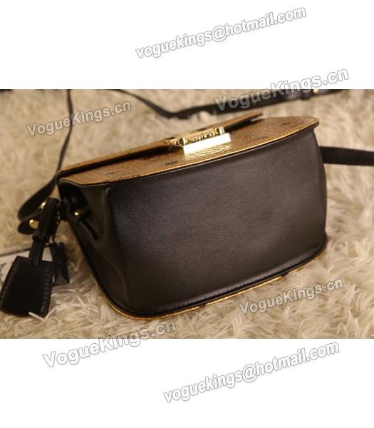 MCM Latest Design Gold Leather Small Shoulder Bag-3