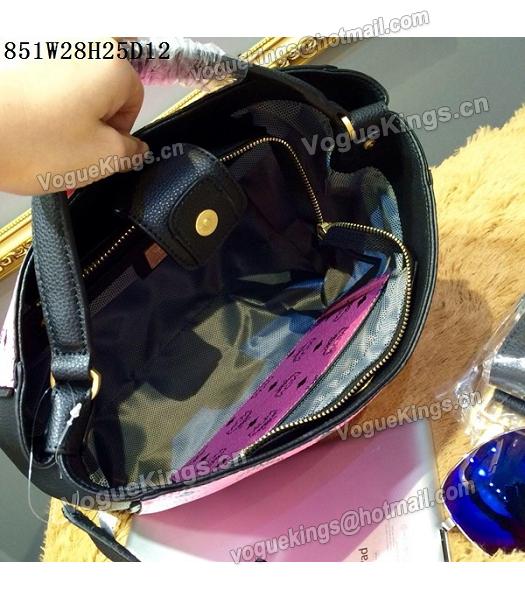 MCM Pink Litchi Veins Leather Small Shoulder Bag-1