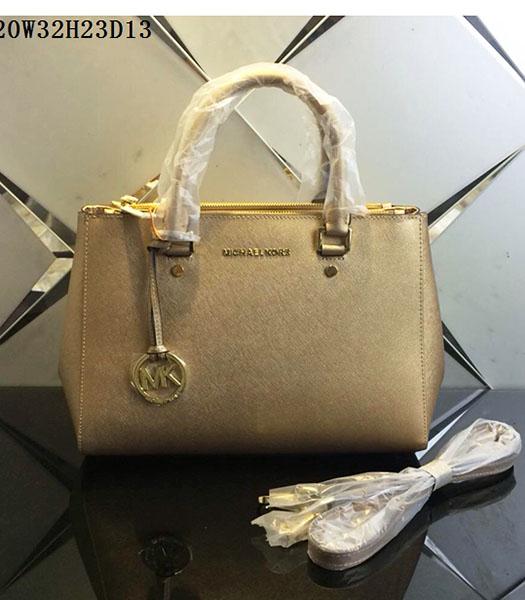 Michael Kors Latest Design Gold Leather Tote Bag