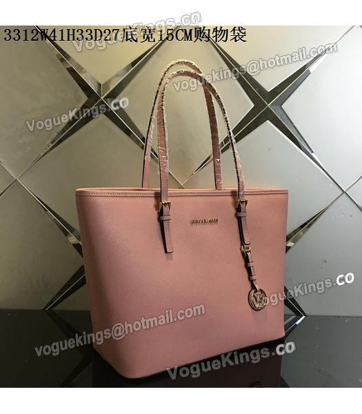 Michael Kors Lobster Pink Leather Large Shopping Bag-1