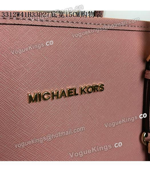 Michael Kors Lobster Pink Leather Large Shopping Bag-6