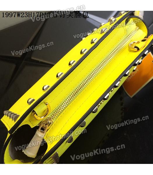 Michael Kors Selma Studded Small Messenger Bag Lemon Yellow-3