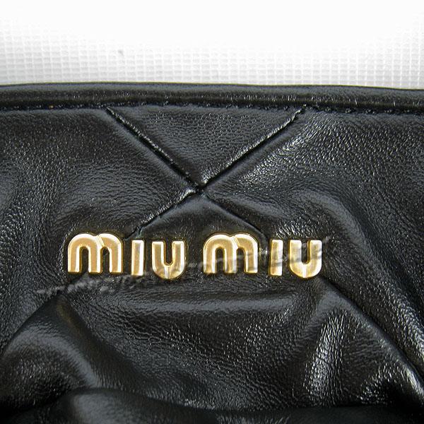 Miu Miu Black Lambskin Leather_1823-9