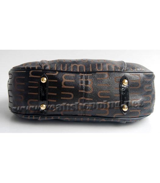 Miu Miu Black Leather Shoulder Handbag-4