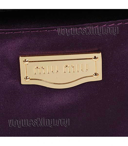 Miu Miu Black Matelasse Lambskin Leather Tote Handbag-5
