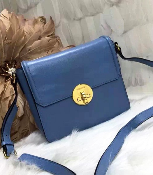 Miu Miu Blue Original Leather Small Shoulder Bag