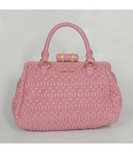 Miu Miu Large Bow Bag Pink Lambskin