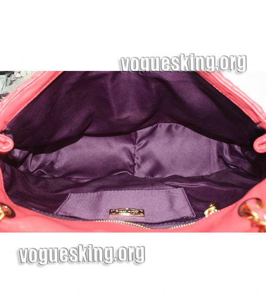 Miu Miu Large Handbag In Fuchsia Matelasse Lambskin Leather-3
