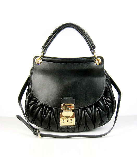 Miu Miu Matelasse bag With Black Lambskin leather