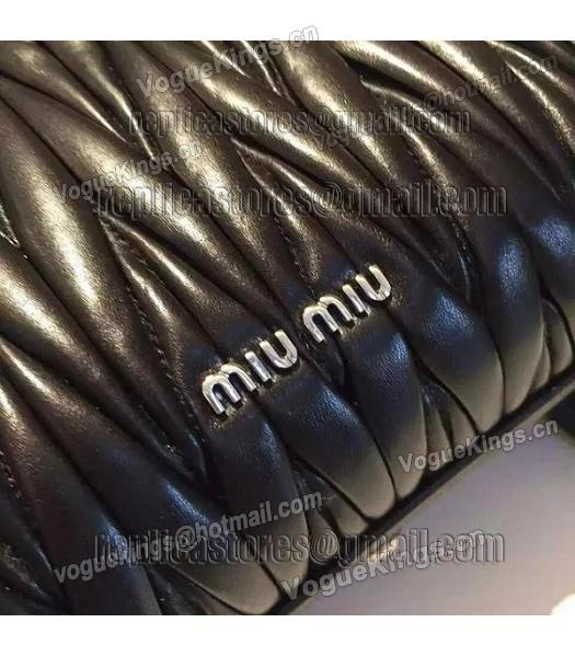 Miu Miu Matelasse Black Original Leather Shoulder Bag-6